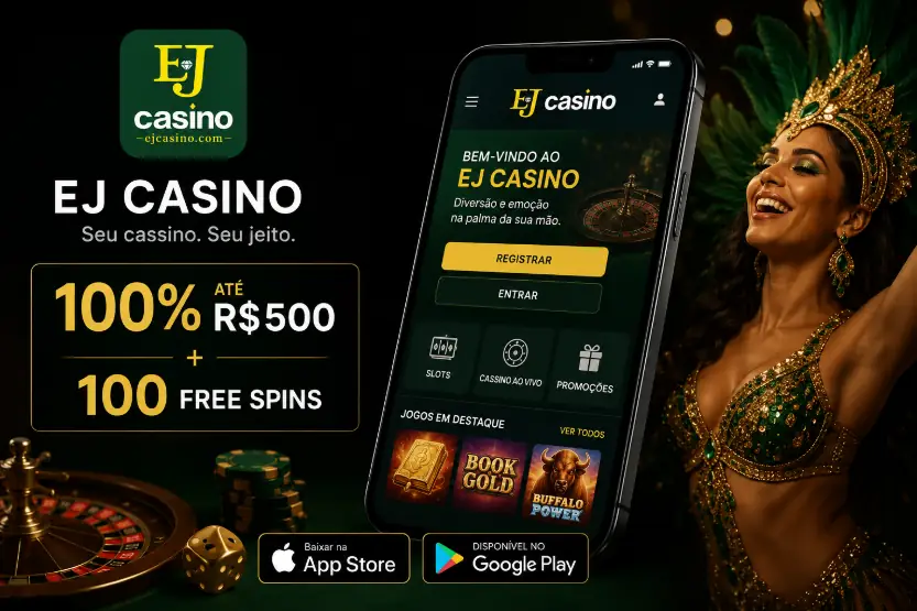 EJ Cassino App para Android e iOS